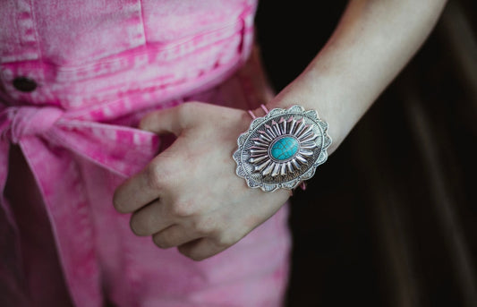 The Rosarito Silvertone Bracelet