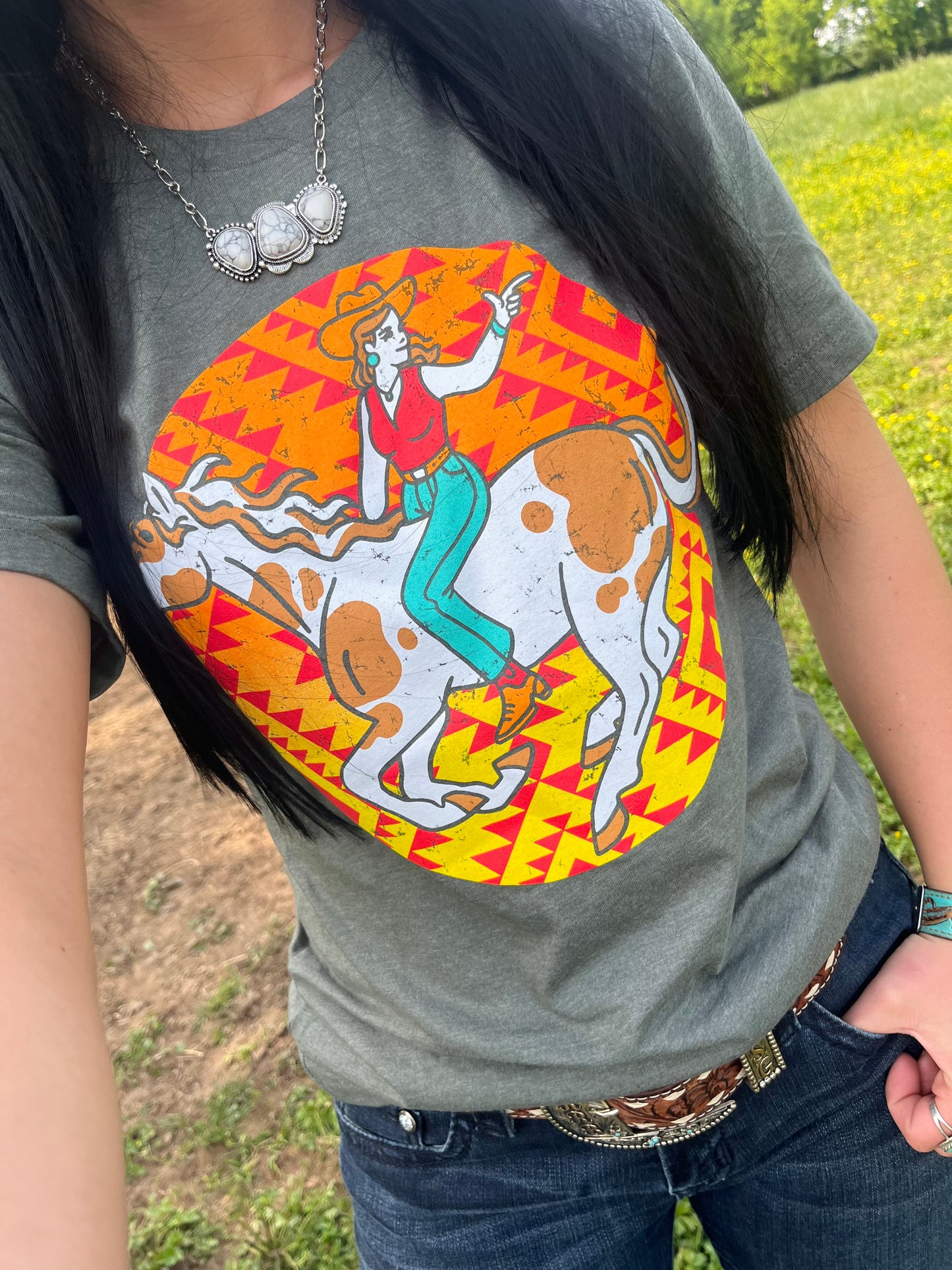 The Aztec Cowgirl Tee