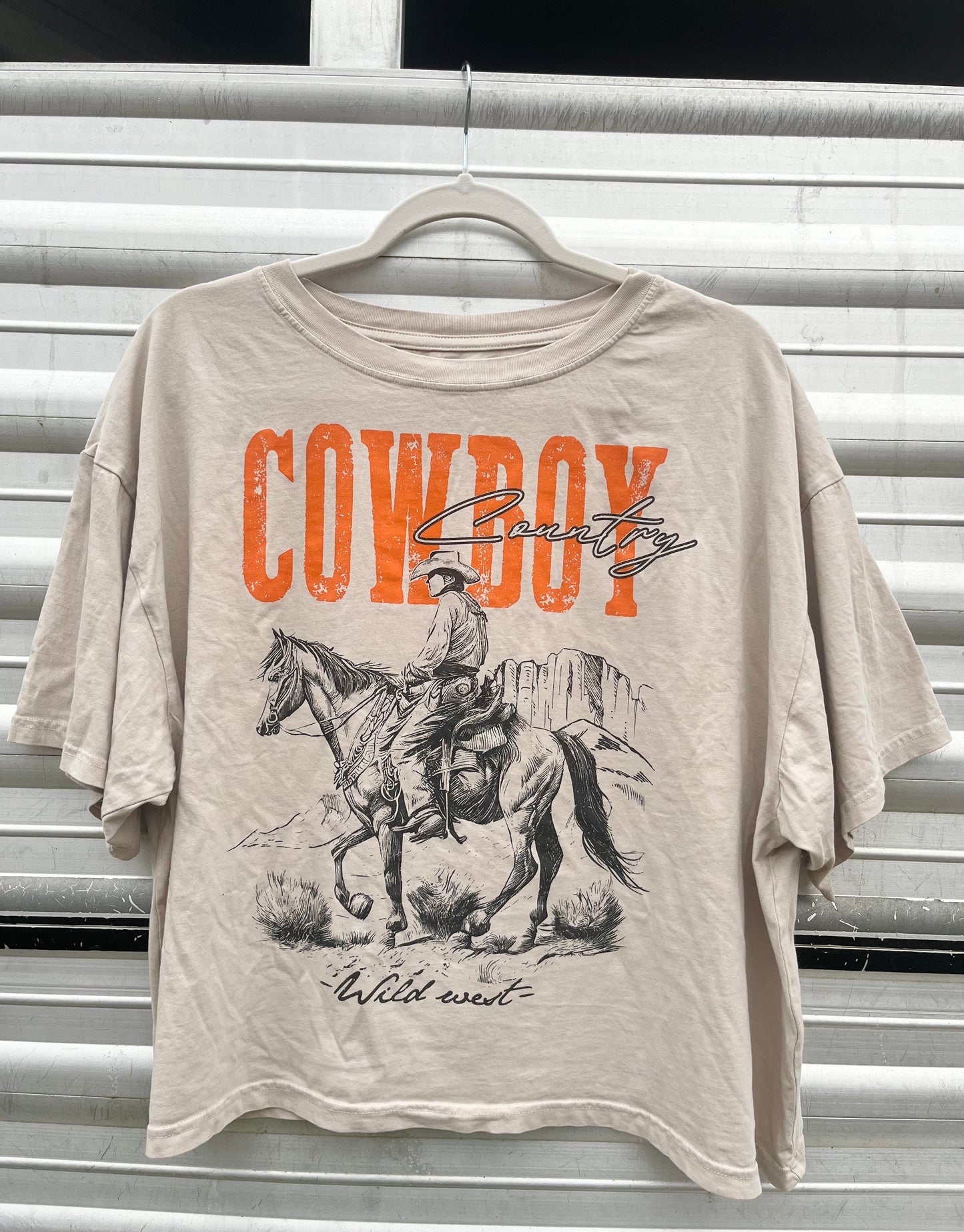 Cowboy Country Cropped Graphic Tee