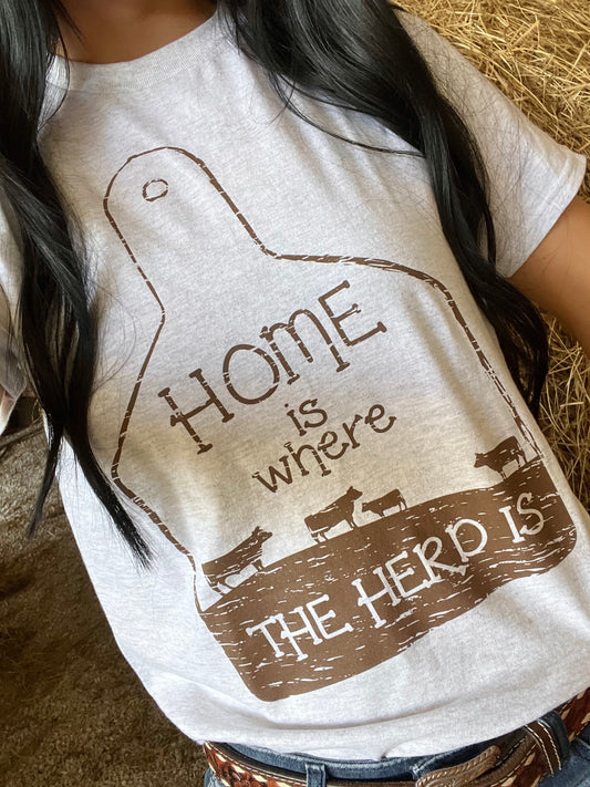Home Is Where The Herd Is Graphic Tee