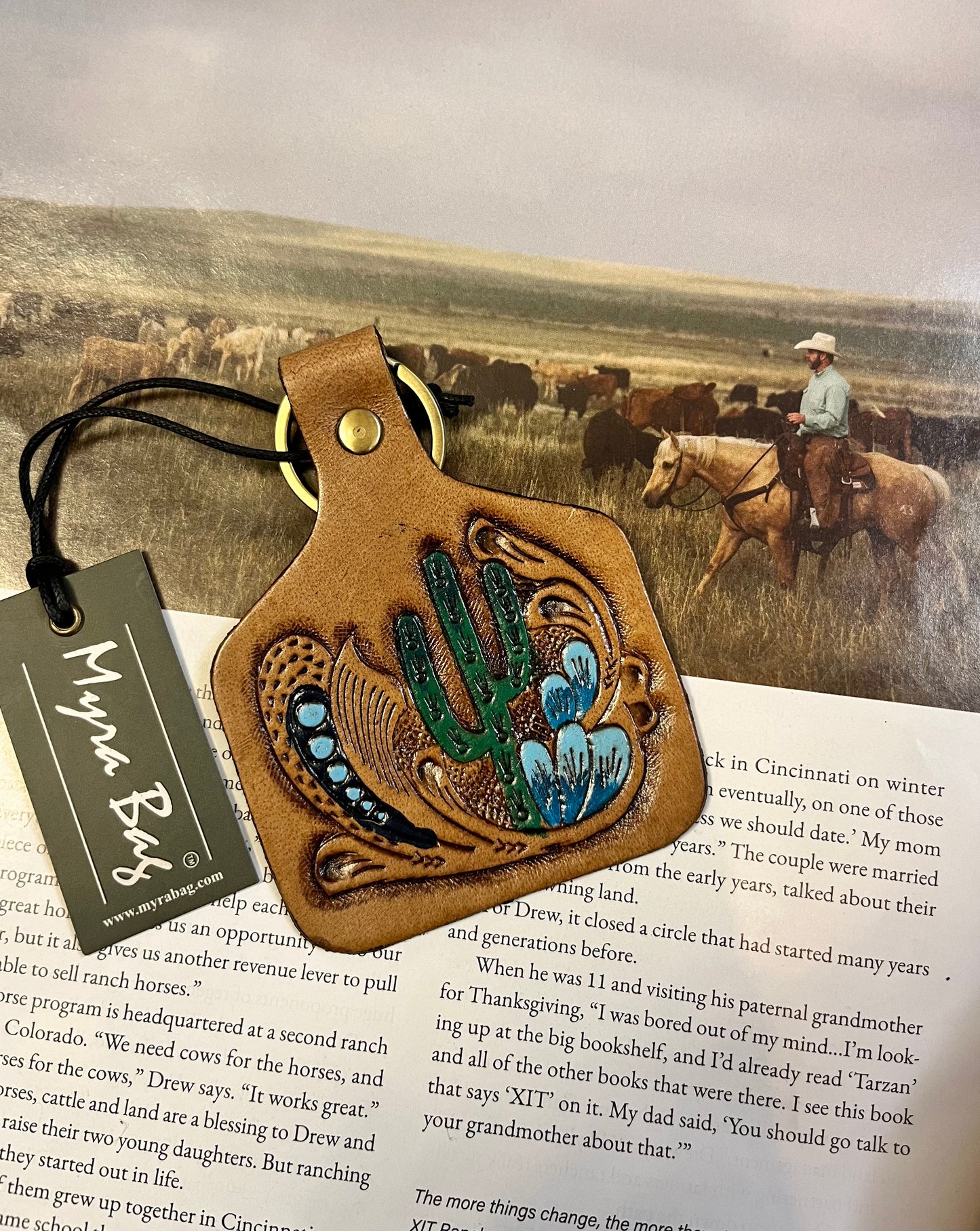 Peacock of the Prairie Key Fob