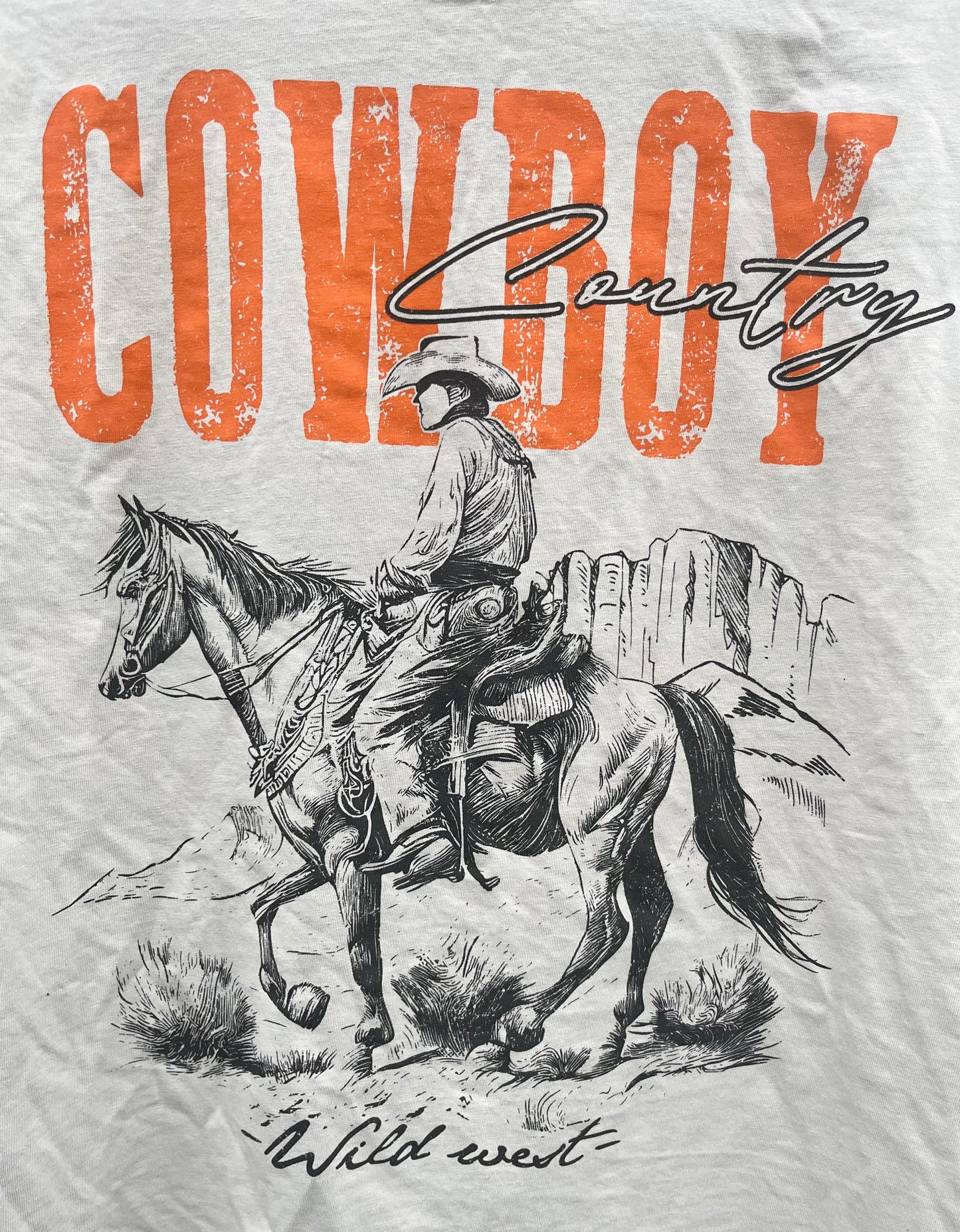 Cowboy Country Cropped Graphic Tee