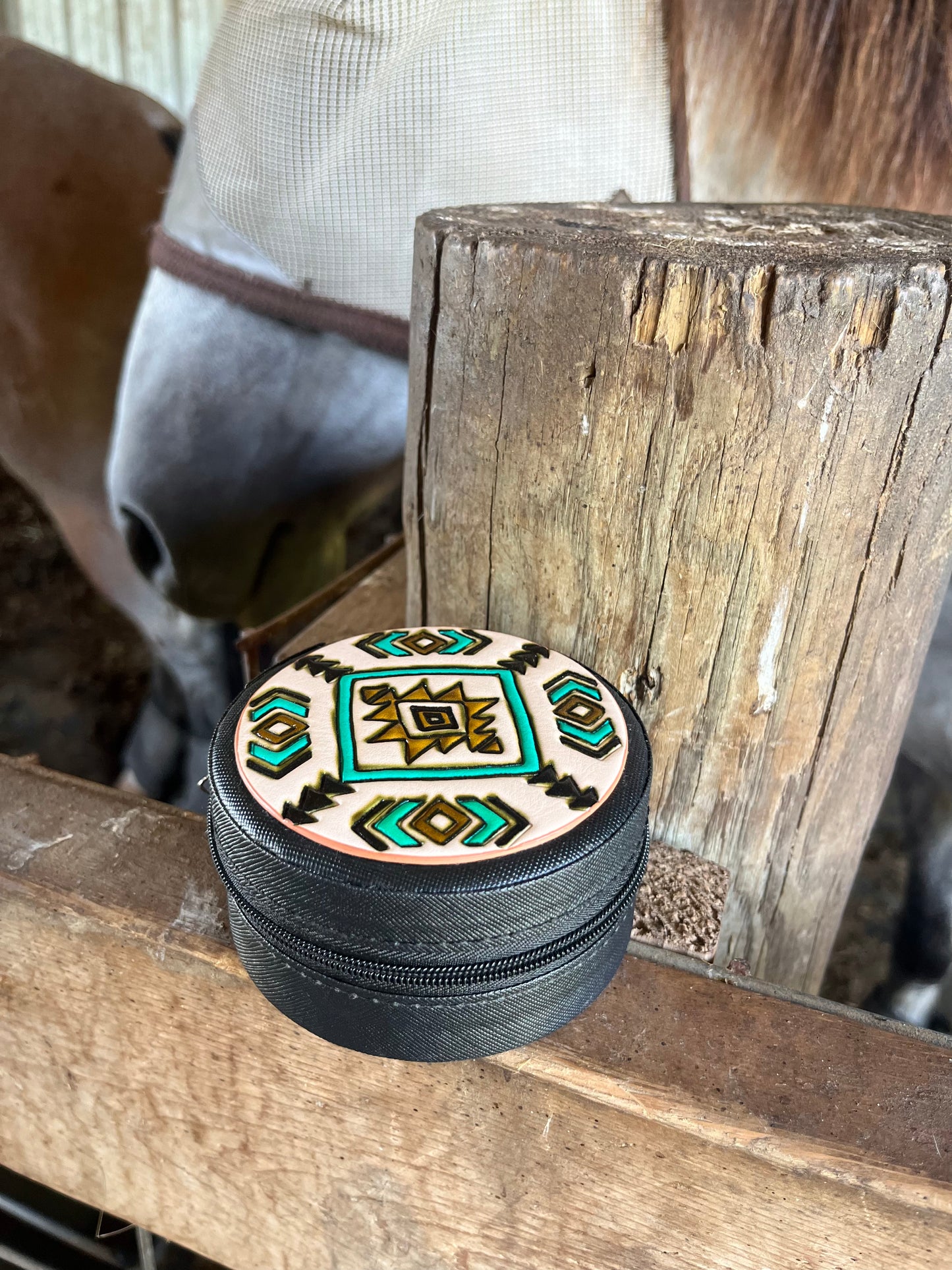 Aztec Travel Jewelry Box