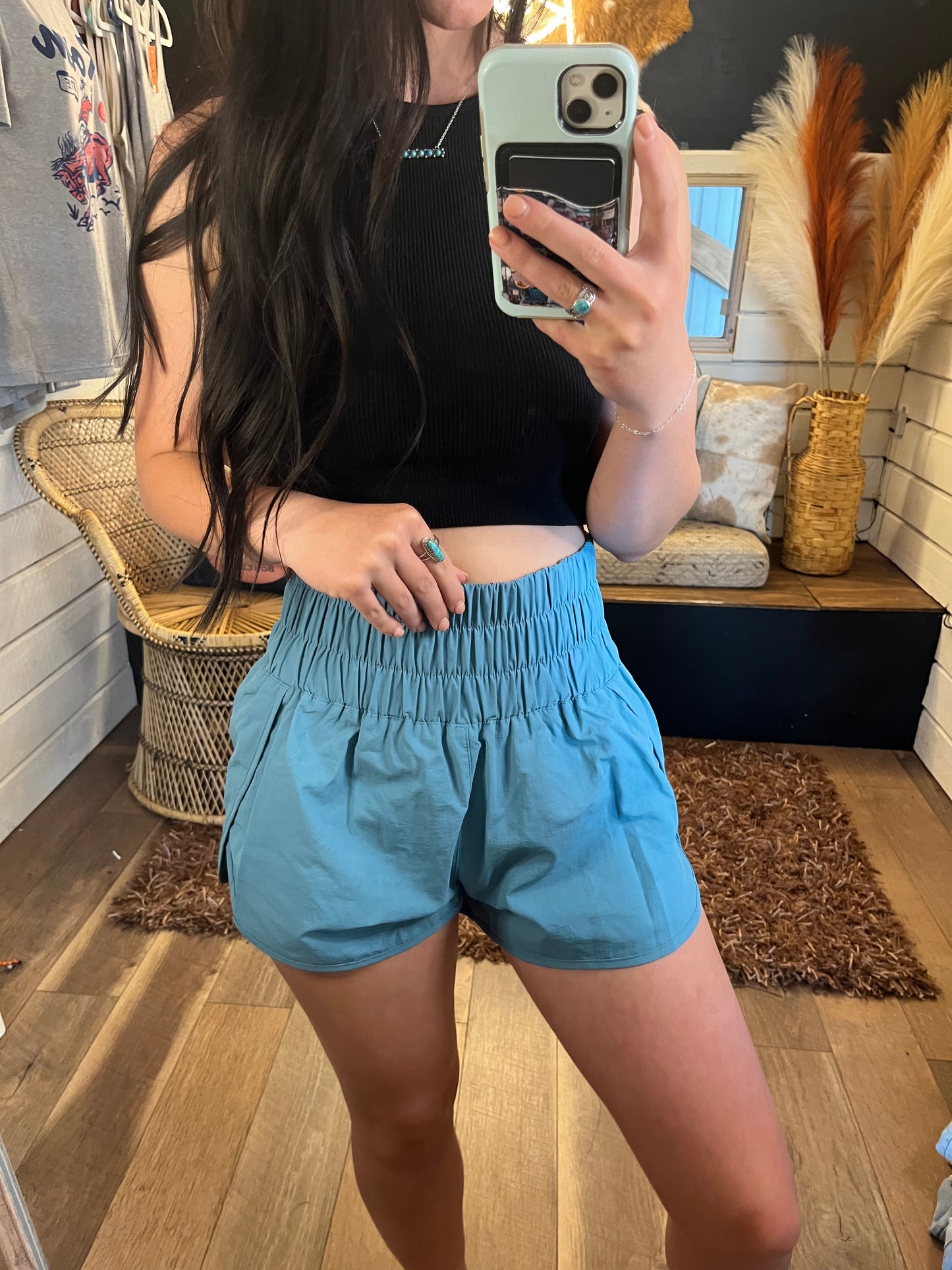 The Dusty Teal Savannah Shorts