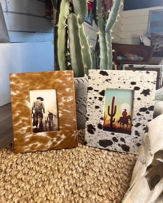 Cowhide Picture Frame