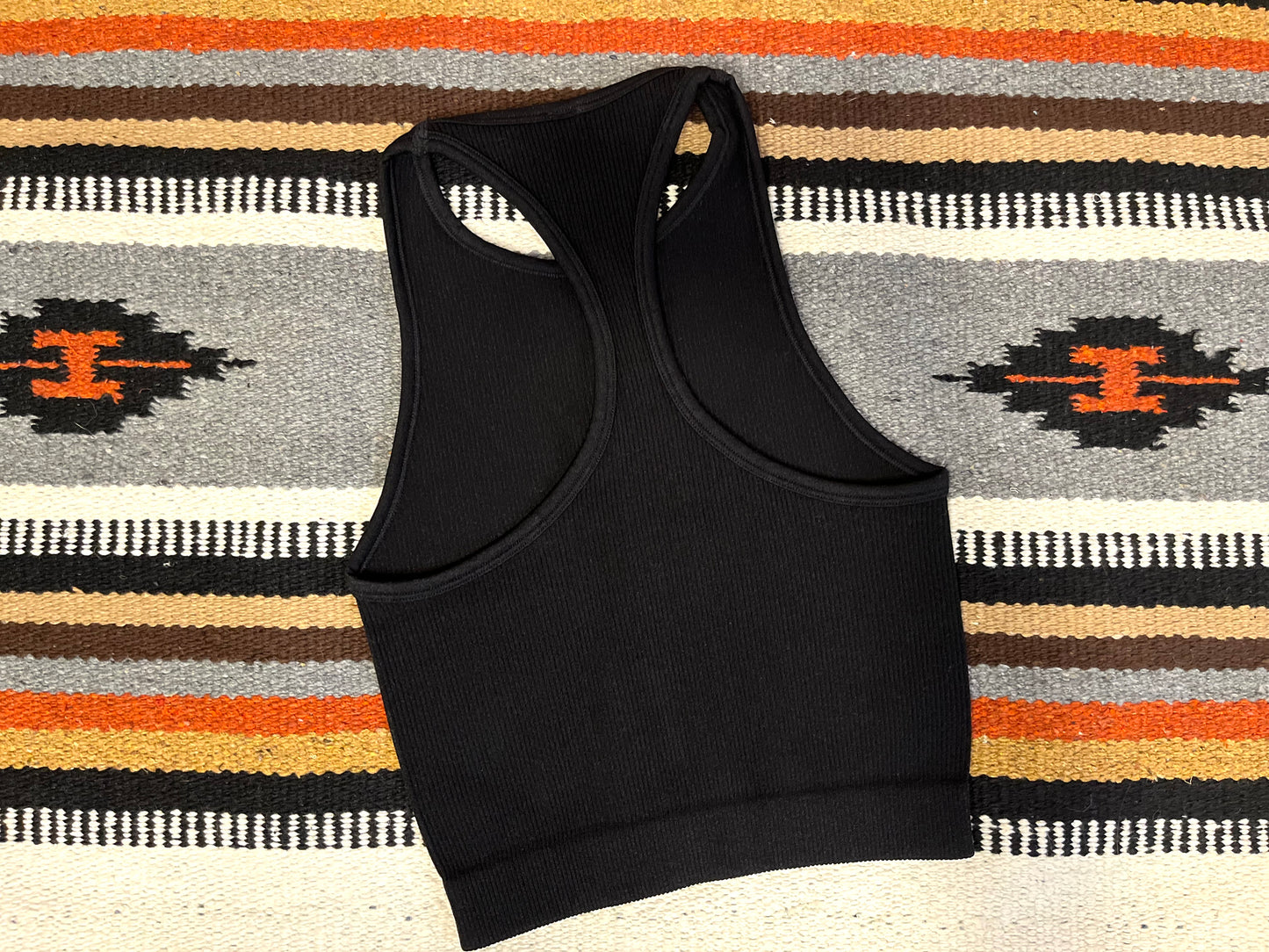 Black Cropped Tank